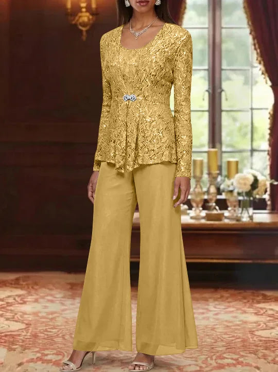 Long Mother of the Bride Dress with Sleeves — The Ula Aurelia | Guest & Gown — view 32