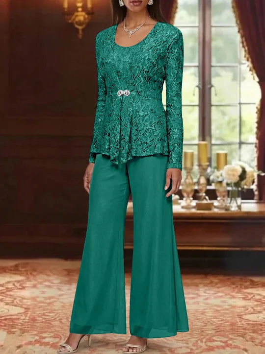 Long Mother of the Bride Dress with Sleeves — The Ula Aurelia | Guest & Gown — view 36