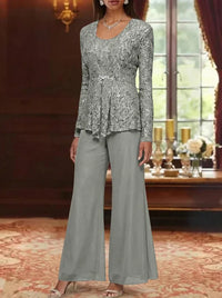Long Mother of the Bride Dress with Sleeves — The Ula Aurelia | Guest & Gown — view 48