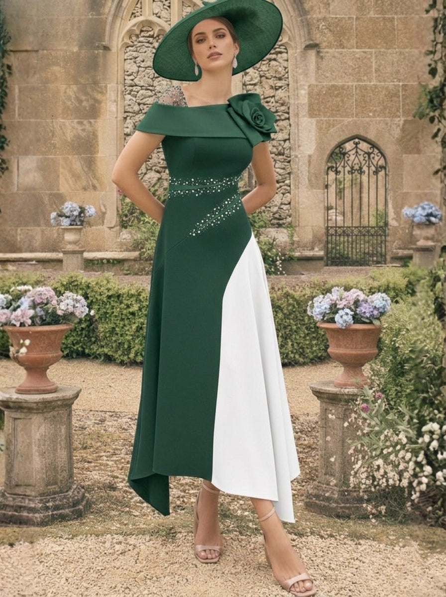 One Shoulder Mother of the Bride Dress — The Joss | Guest & Gown — view 5