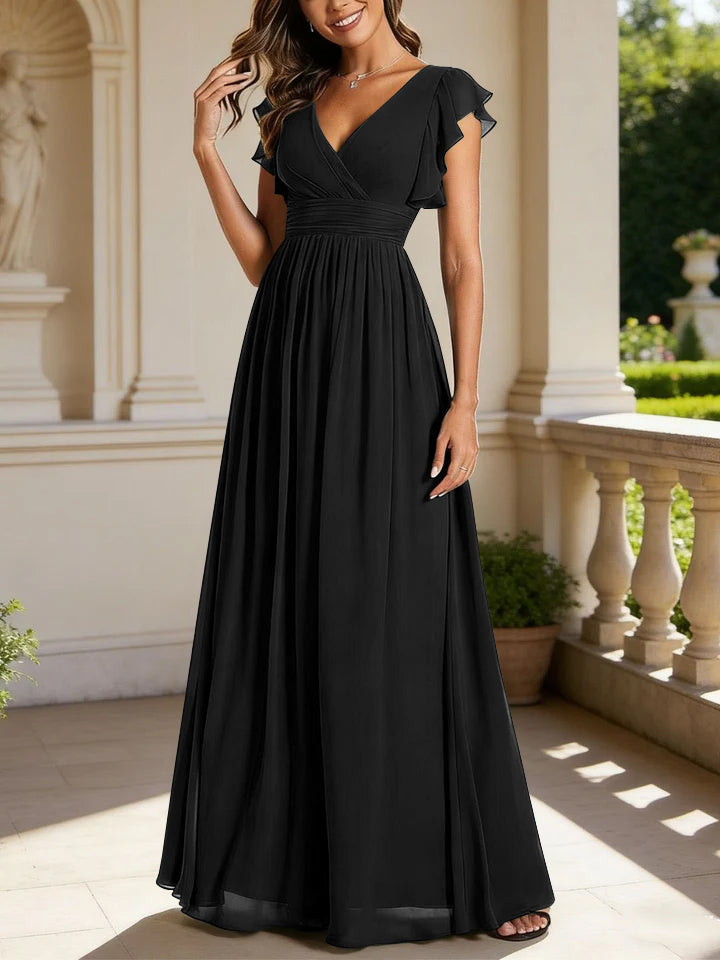 Floor Length Bridesmaid Dress — The Rosalie Seraphine | Guest & Gown — view 10