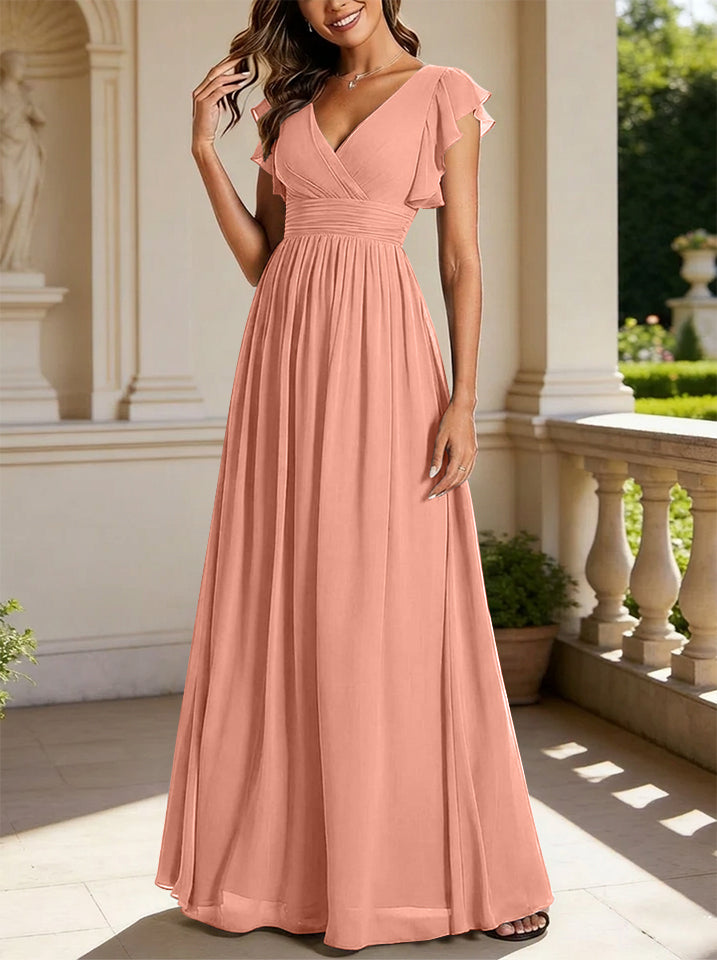 Floor Length Bridesmaid Dress — The Rosalie Seraphine | Guest & Gown — view 16