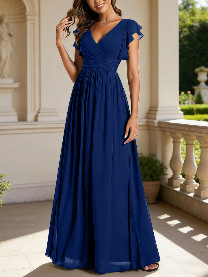 Floor Length Bridesmaid Dress — The Rosalie Seraphine | Guest & Gown — view 28