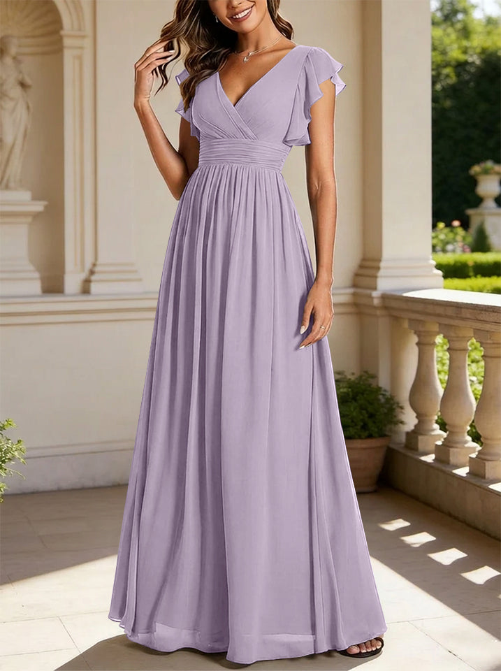 Floor Length Bridesmaid Dress — The Rosalie Seraphine | Guest & Gown — view 9