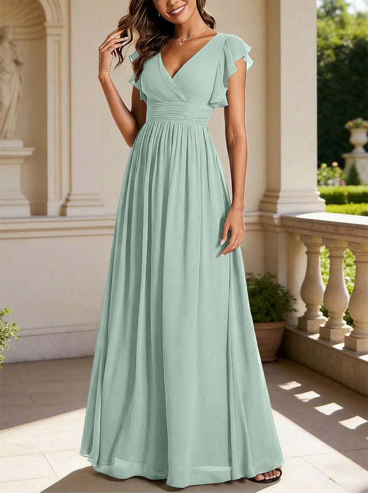Floor Length Bridesmaid Dress — The Rosalie Seraphine | Guest & Gown — view 31