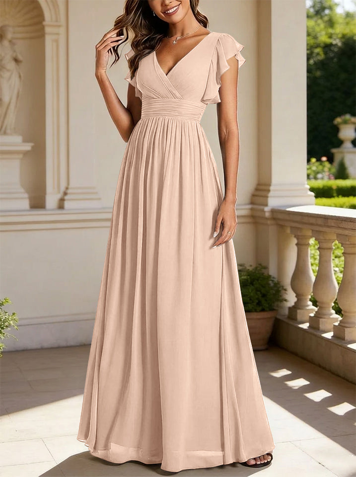Floor Length Bridesmaid Dress — The Rosalie Seraphine | Guest & Gown — view 15