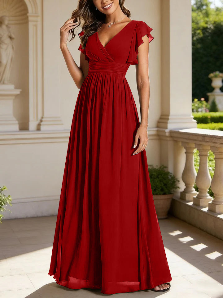 Floor Length Bridesmaid Dress — The Rosalie Seraphine | Guest & Gown — view 18