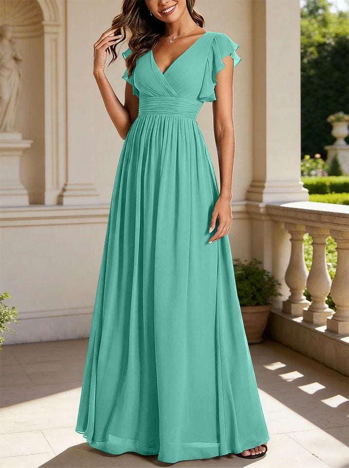 Floor Length Bridesmaid Dress — The Rosalie Seraphine | Guest & Gown — view 32