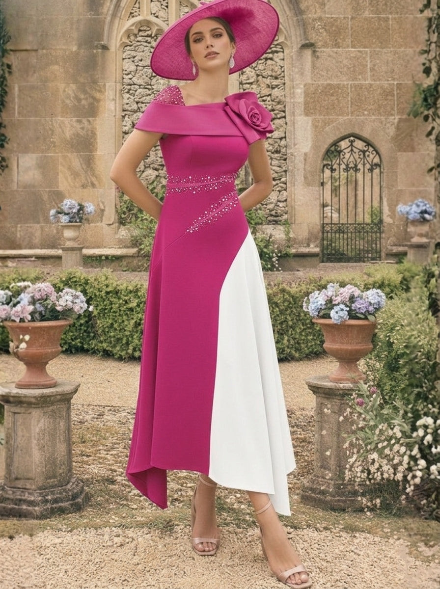One Shoulder Mother of the Bride Dress — The Joss | Guest & Gown — view 6