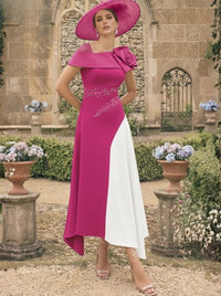 One Shoulder Mother of the Bride Dress — The Joss | Guest & Gown — view 6