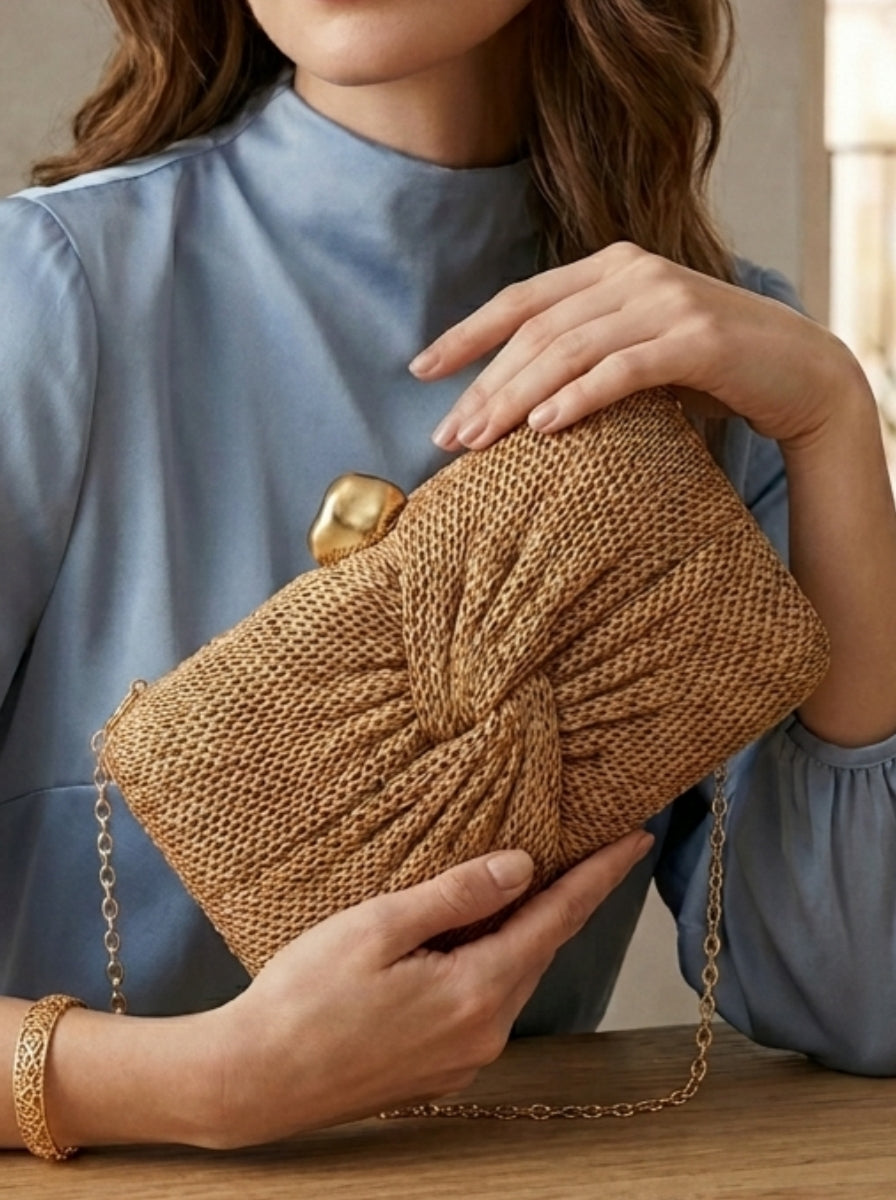 Evening Clutch Bag — The Aria Celeste | Guest & Gown