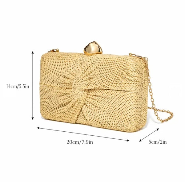 Evening Clutch Bag — The Aria Celeste | Guest & Gown — view 7