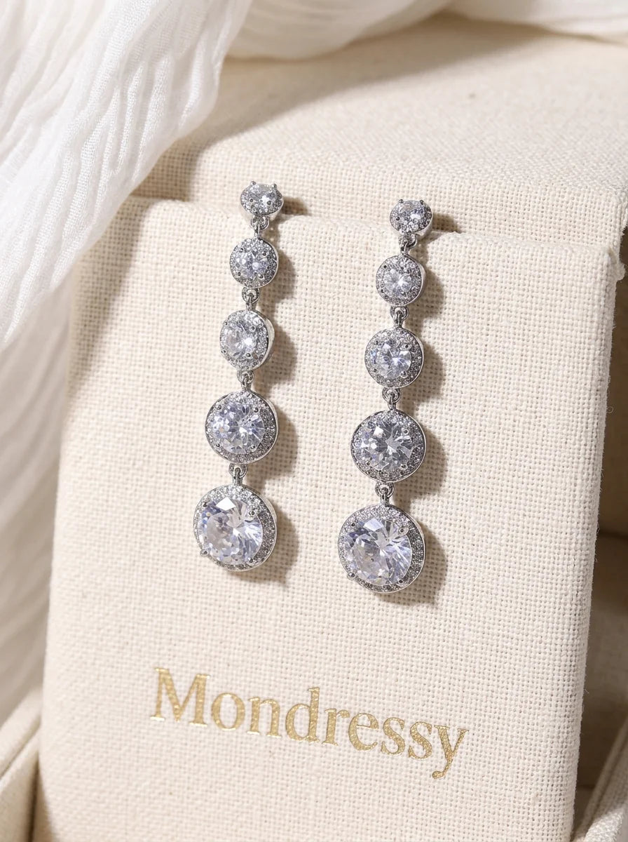 Wedding Earrings — The Yvette | Guest & Gown