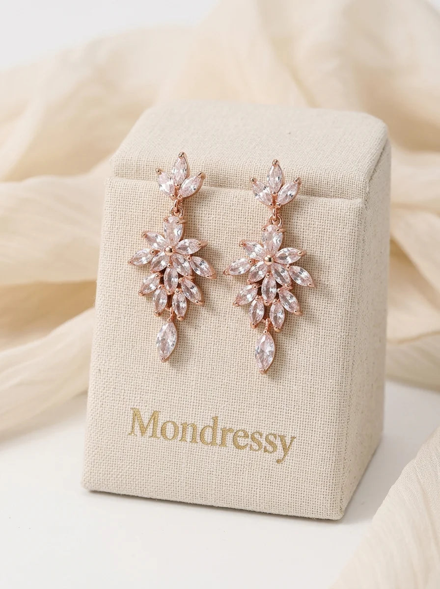 Wedding Earrings — The Rosalie | Guest & Gown