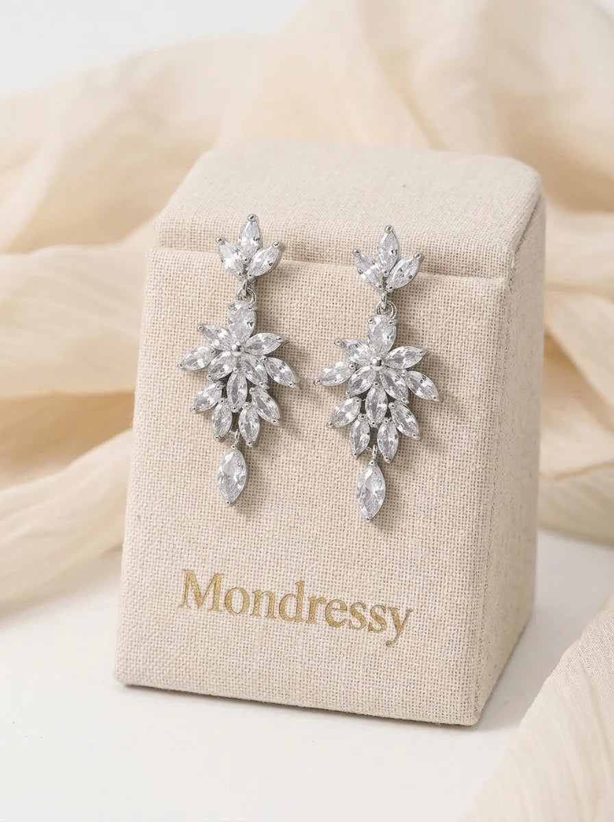 Wedding Earrings — The Rosalie | Guest & Gown — view 3