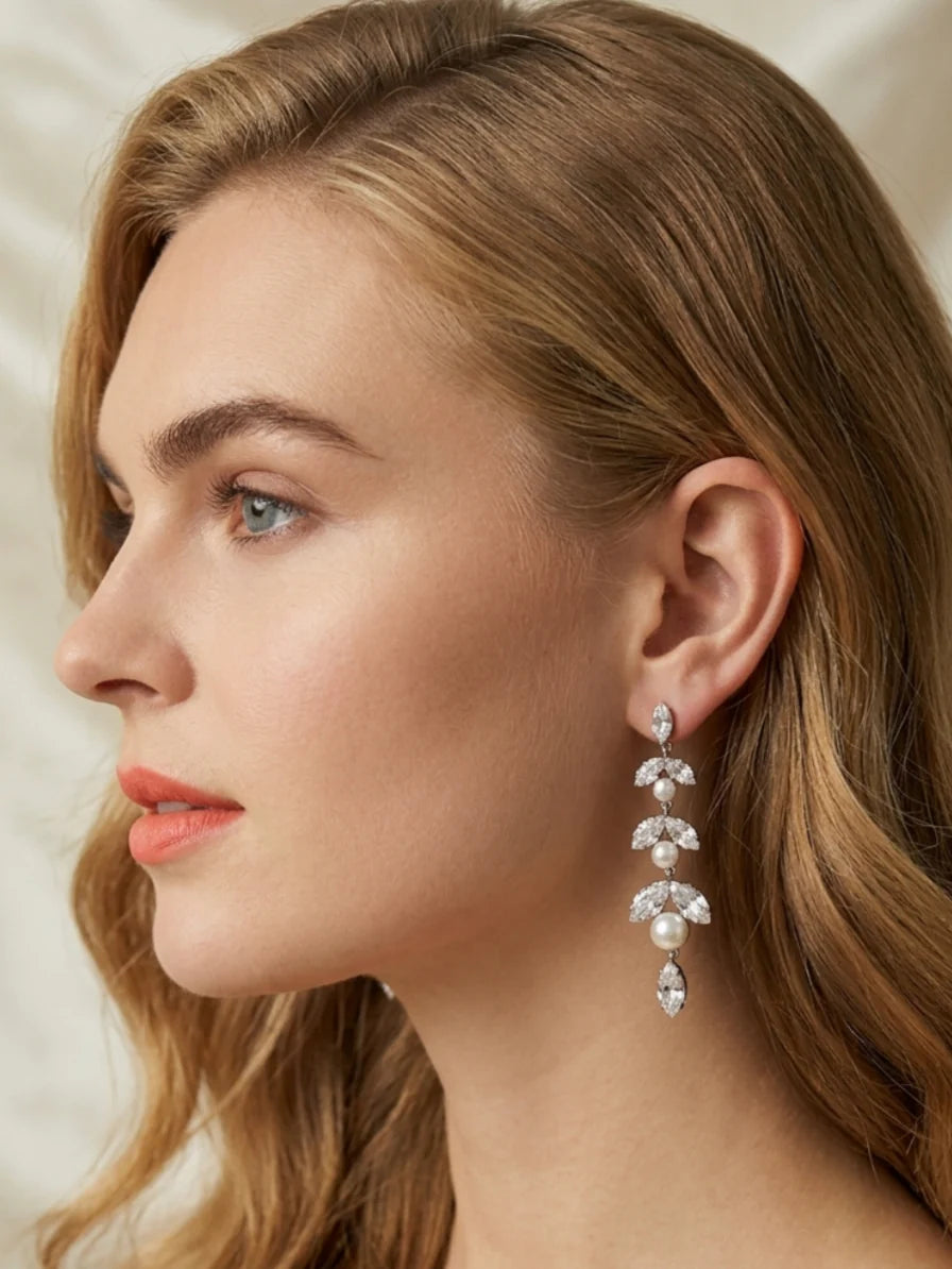 Wedding Earrings — The Penelope | Guest & Gown — view 2