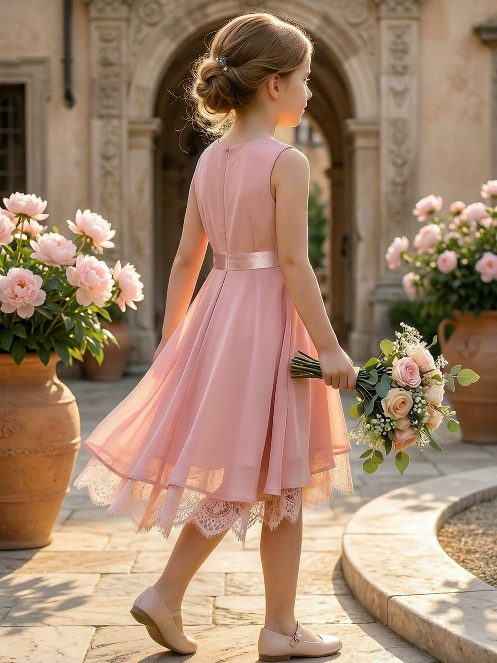Tea Length Bridesmaid Dress — The Anais Vivienne | Guest & Gown — view 2