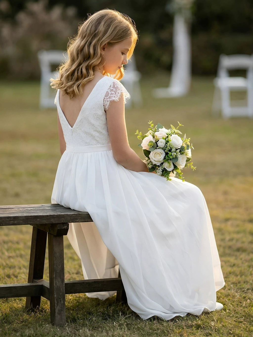 S Flower Girl Dress — The Seraphine Vivienne | Guest & Gown — view 2