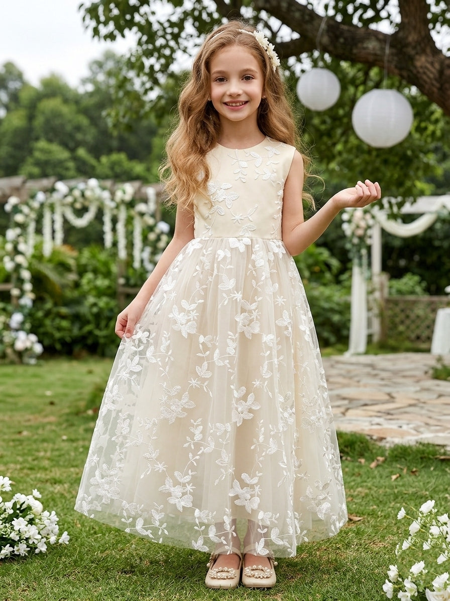 Lace Flower Girl Dress — The Rue Aurelia | Guest & Gown