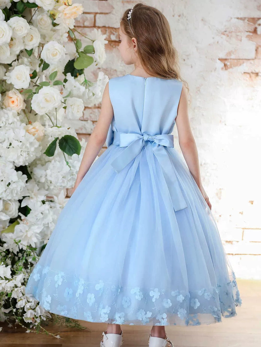 Lace Flower Girl Dress — The Mimi Aurelia | Guest & Gown — view 2