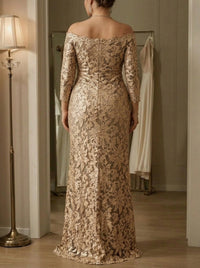 Plus Size Mother of the Bride Dress with Sleeves — The Halle Aurelia | Guest & Gown