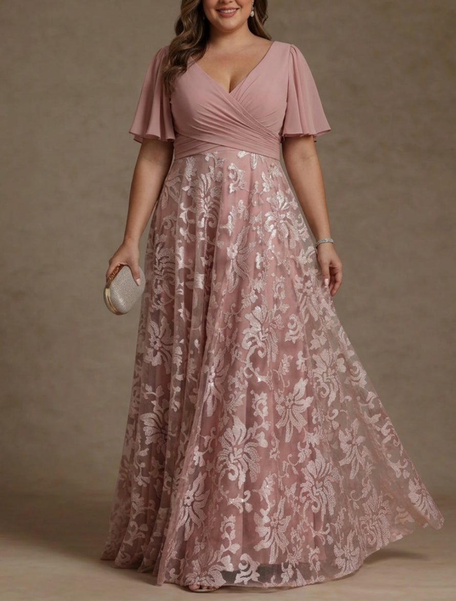 Plus Size Mother of the Bride Dress — The Camille Aurelia | Guest & Gown