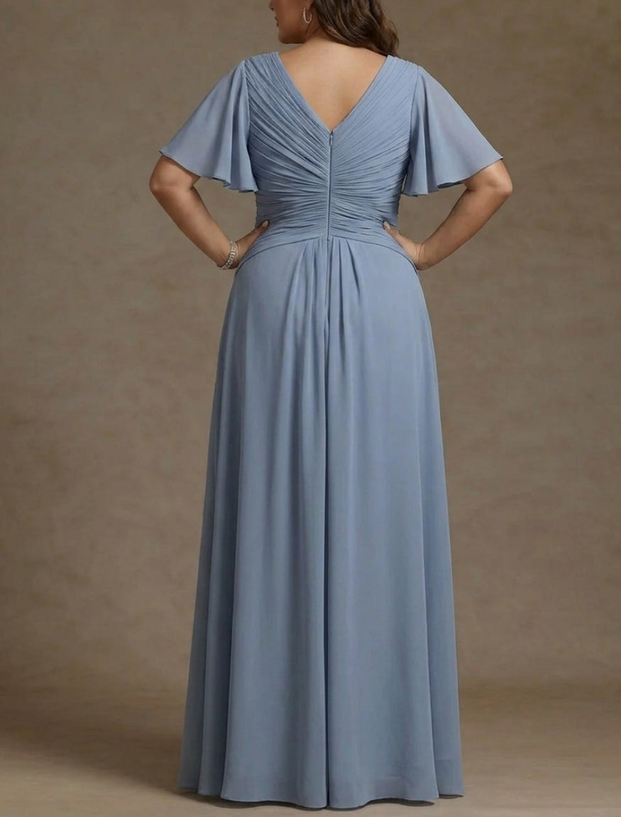 Plus Size Long Mother of the Bride Dress — The Maren Aurelia | Guest & Gown