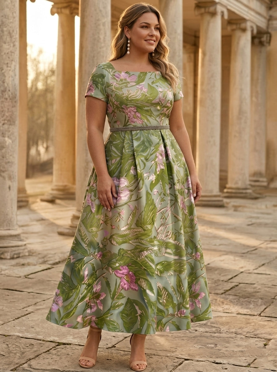 Plus Size Mother of the Bride Dress — The Colette Vivienne | Guest & Gown — view 3