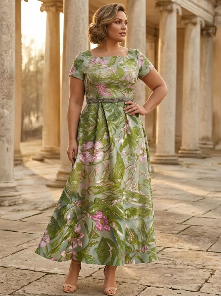 Plus Size Mother of the Bride Dress — The Colette Vivienne | Guest & Gown — view 4