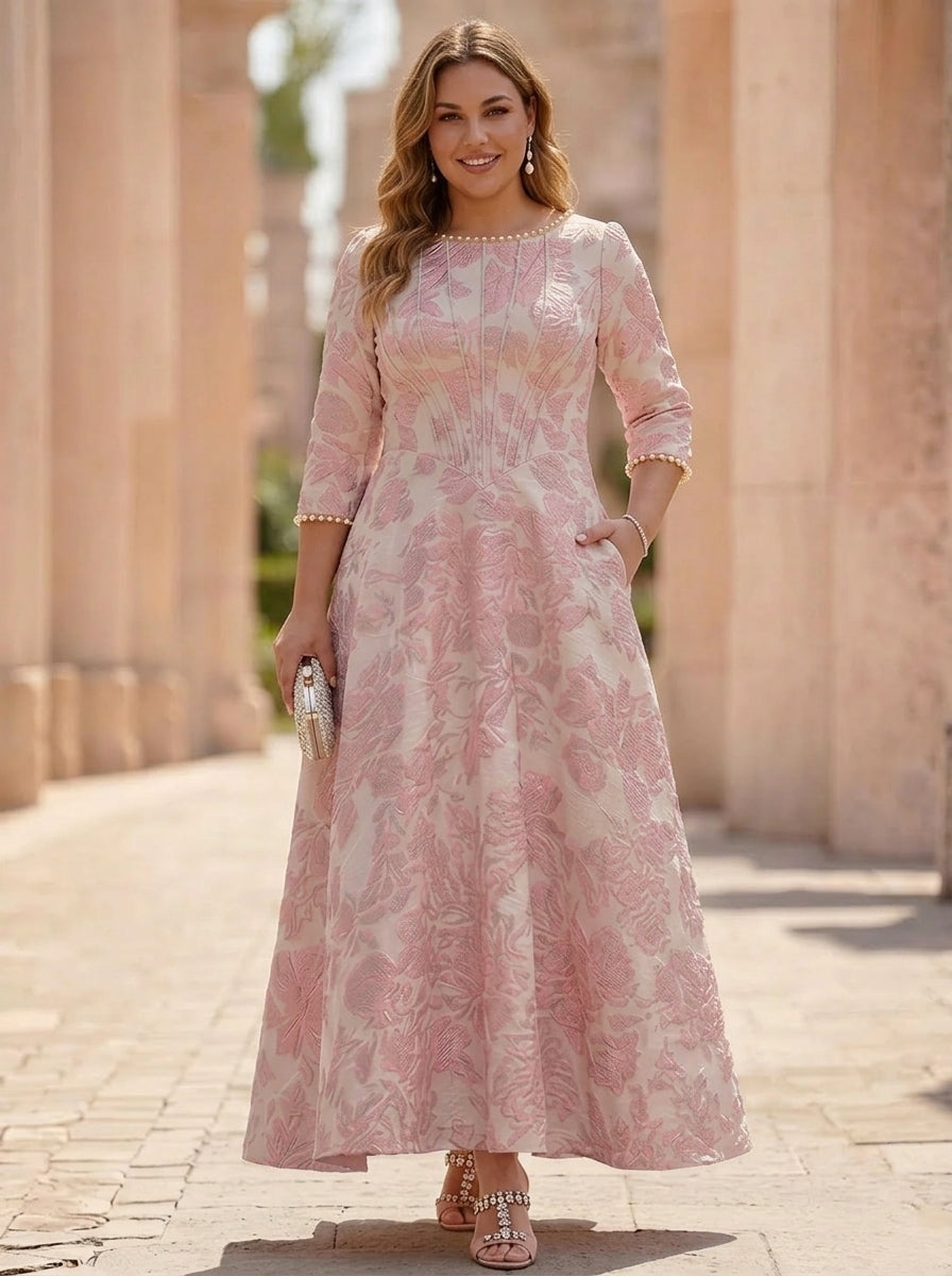 Plus Size Mother of the Bride Dress — The Ophelia Aurelia | Guest & Gown — view 3