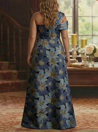 Plus Size Long Mother of the Bride Dress — The Waverly Isla | Guest & Gown — view 2