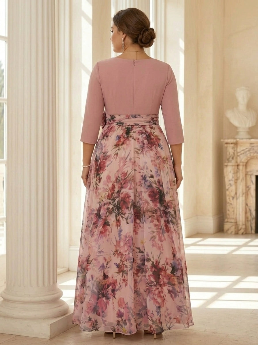 Plus Size Long Mother of the Bride Dress — The Celeste | Guest & Gown