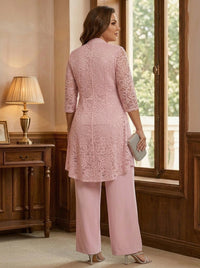 Plus Size 3 4 Sleeve Mother of the Bride Dress — The Vivienne | Guest & Gown