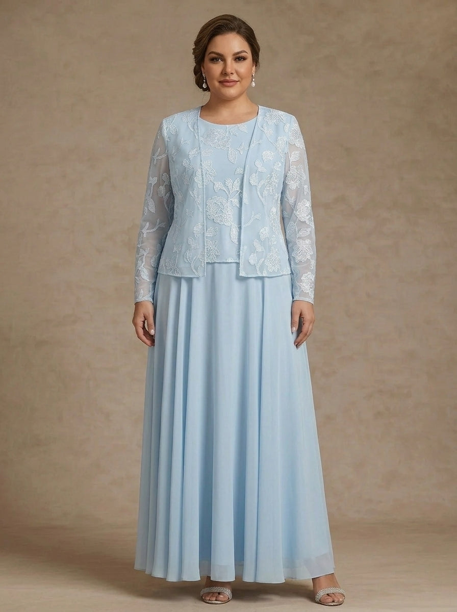 Long Plus Size Mother of the Bride Dress — The Isla | Guest & Gown