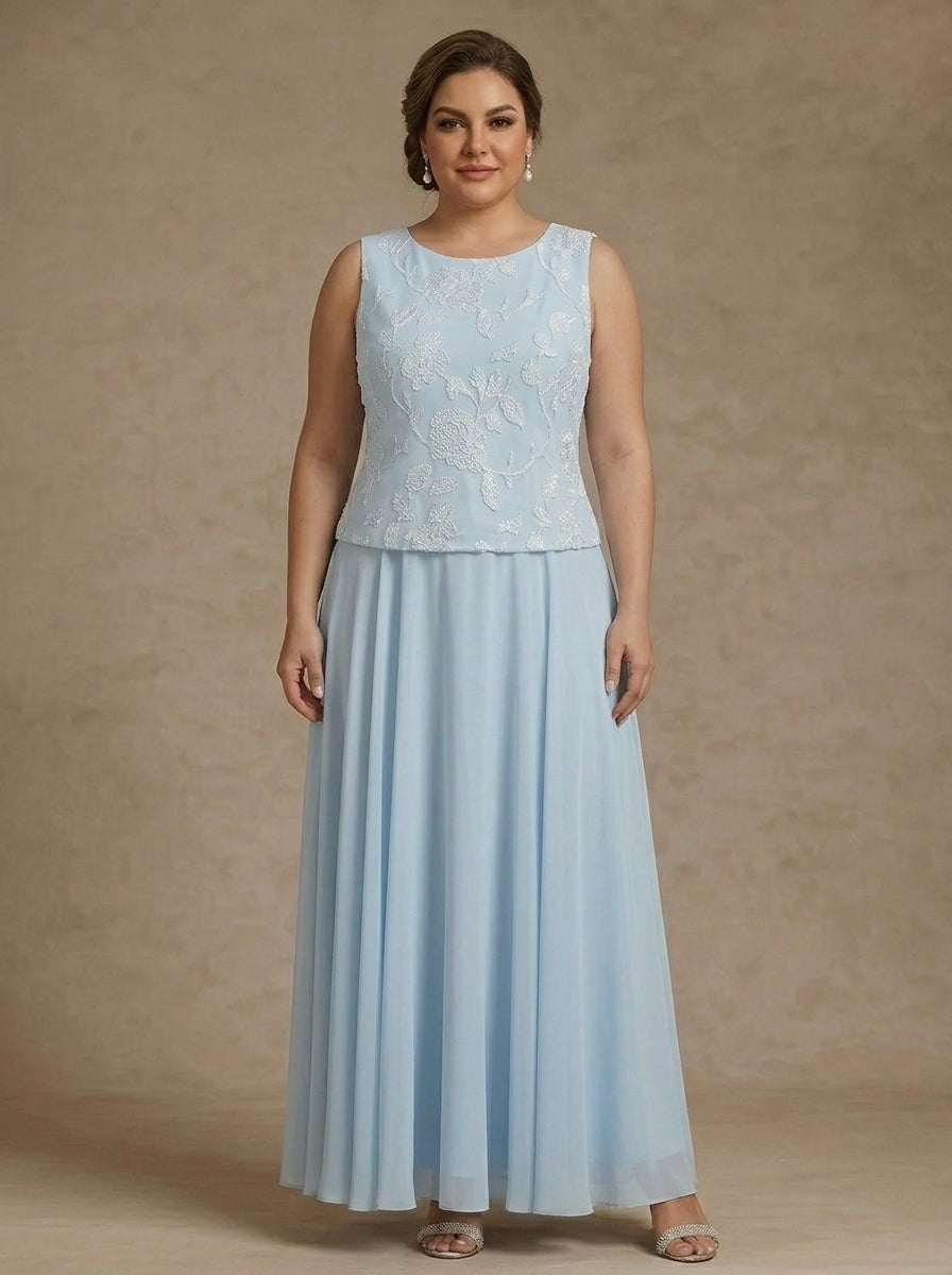 Long Plus Size Mother of the Bride Dress — The Isla | Guest & Gown