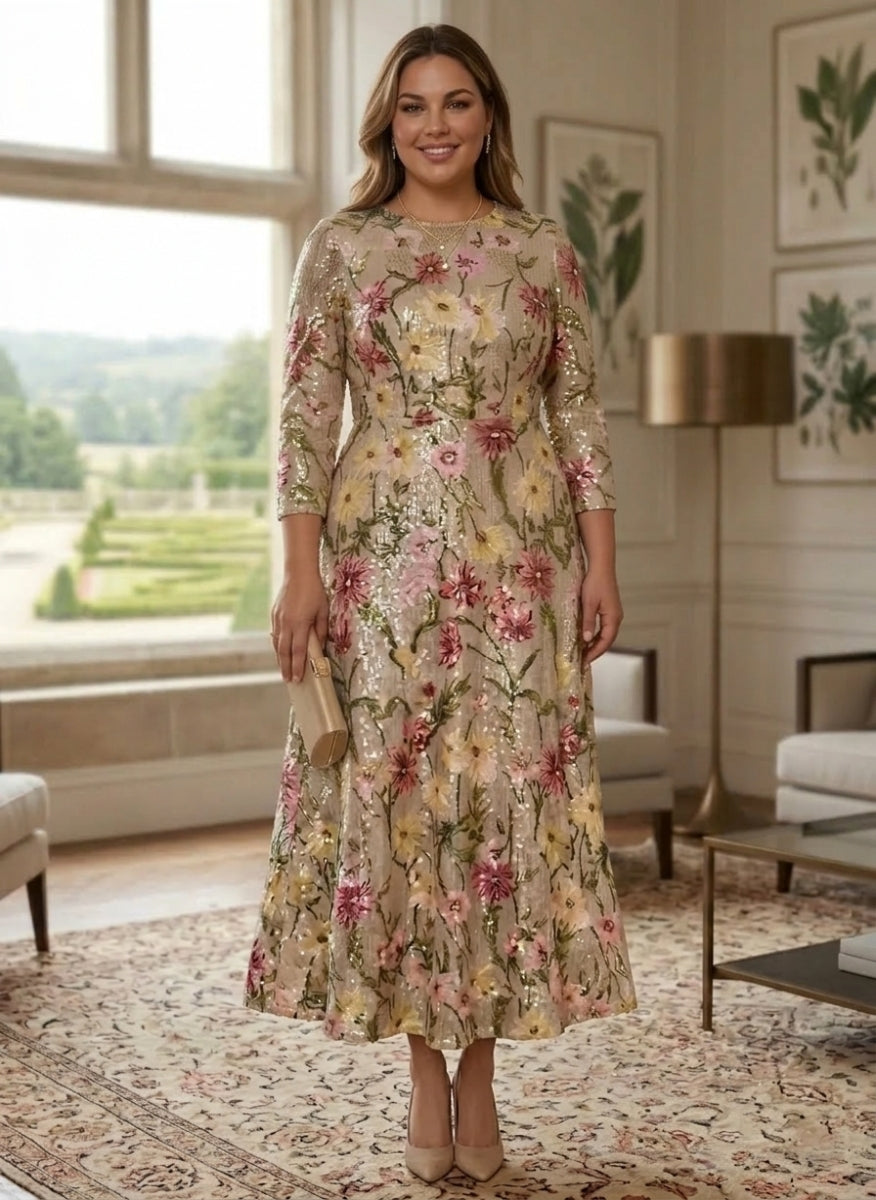 Plus Size Mother of the Bride Dress — The Ivy Aurelia | Guest & Gown — view 3