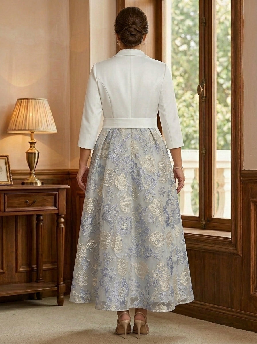 Tea Length Plus Size Mother of the Bride Dress — The Seraphine | Guest & Gown