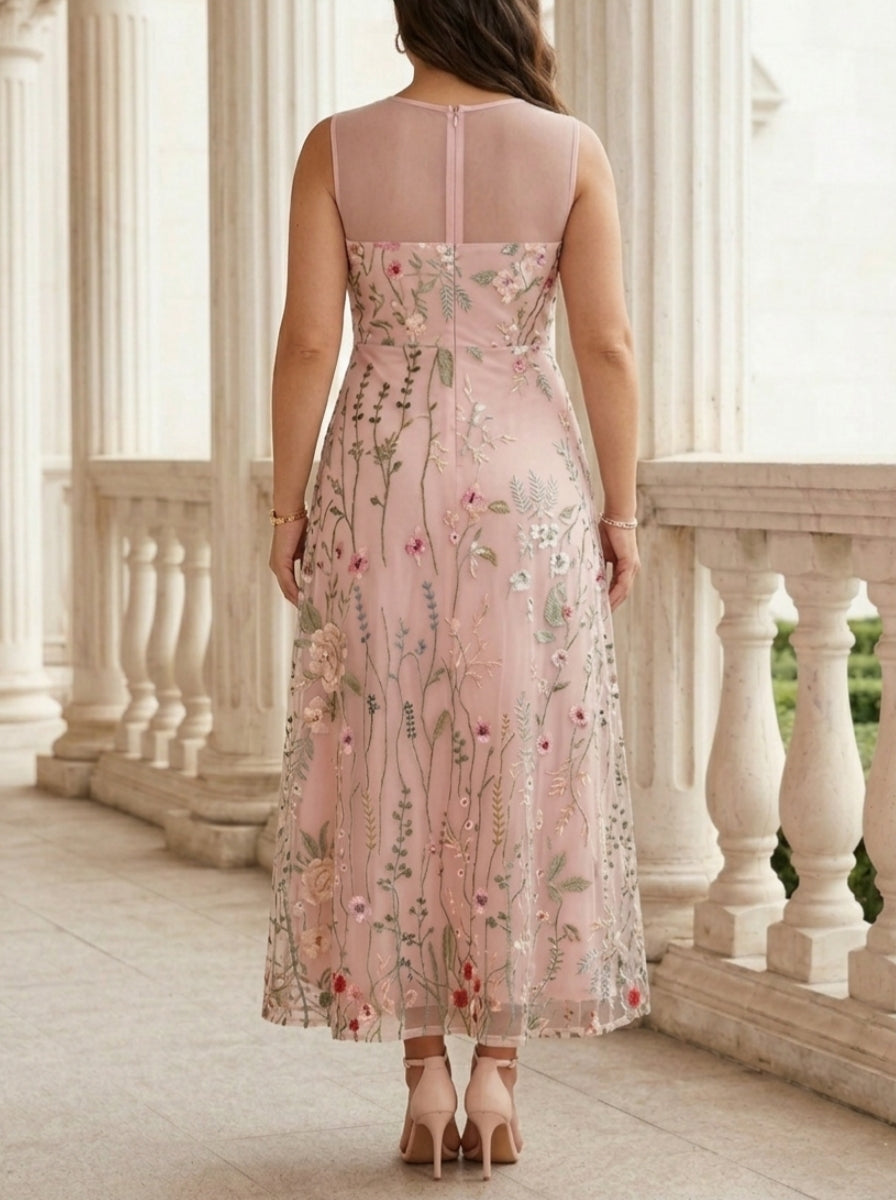 A-Line Plus Size Mother of the Bride Dress — The Lila Aurelia | Guest & Gown — view 4