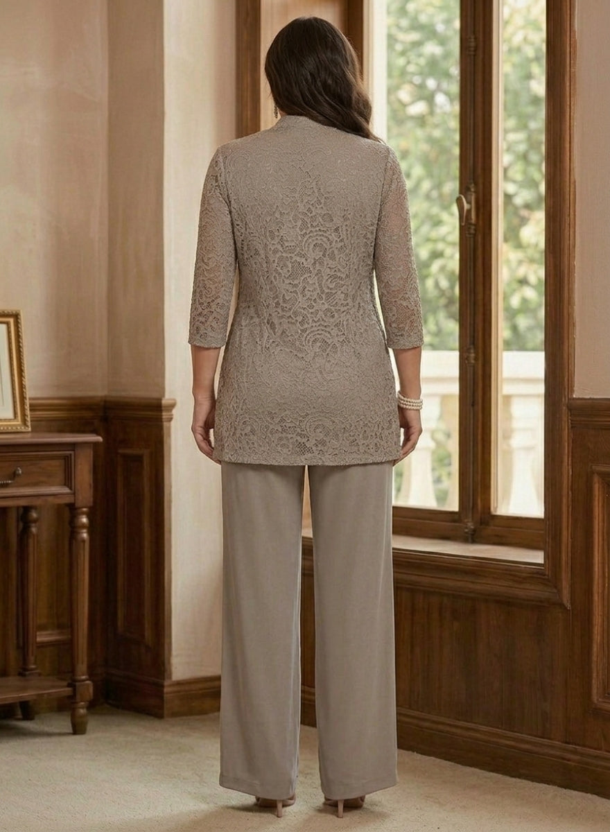 Plus Size Elegant Mother of the Bride Dress with Sleeves — The Ember Aurelia | Guest & Gown