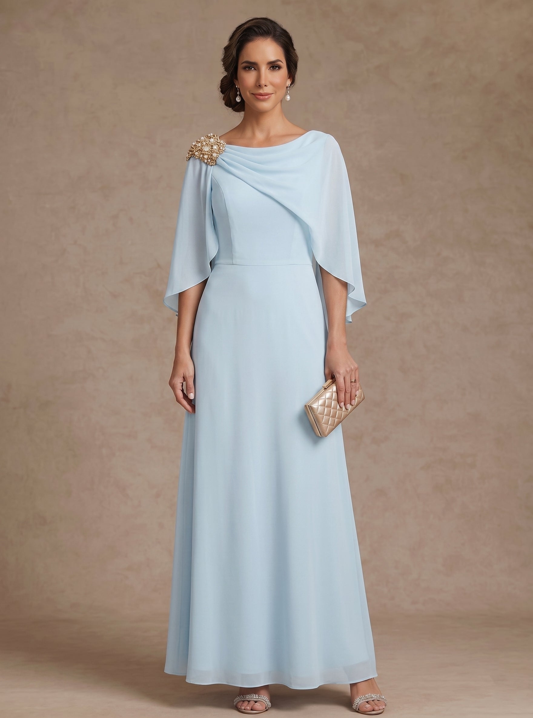 Chiffon Mother of the Bride Dress — The Fifi Celeste | Guest & Gown