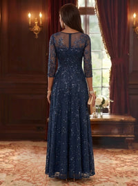 A-Line Mother of the Bride Dress — The Waverly Celeste | Guest & Gown — view 2