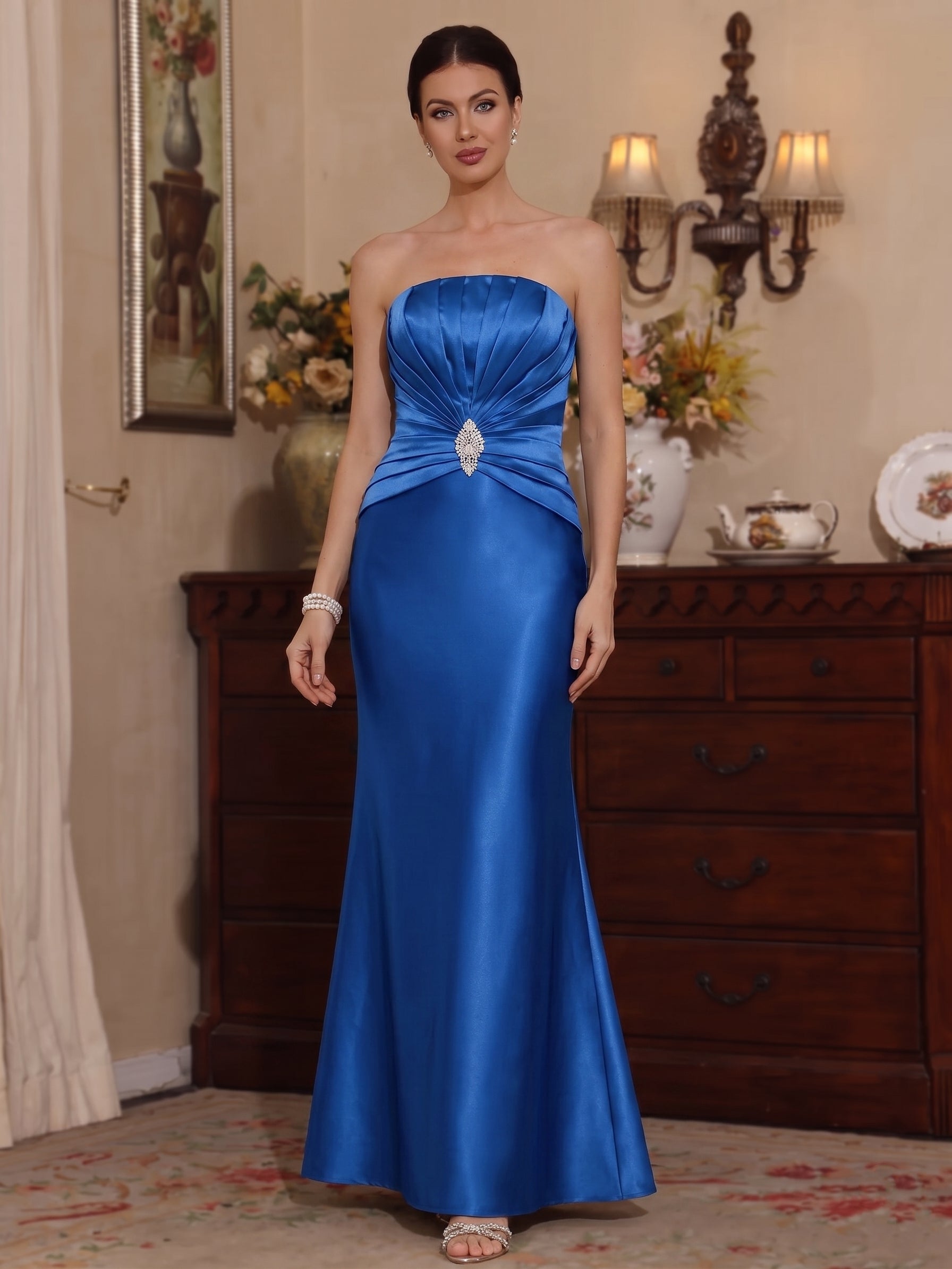 Jacket Mother of the Bride Dress — The Frida Celeste | Guest & Gown