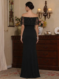 Satin Mother of the Bride Dress — The Ula Celeste | Guest & Gown — view 2