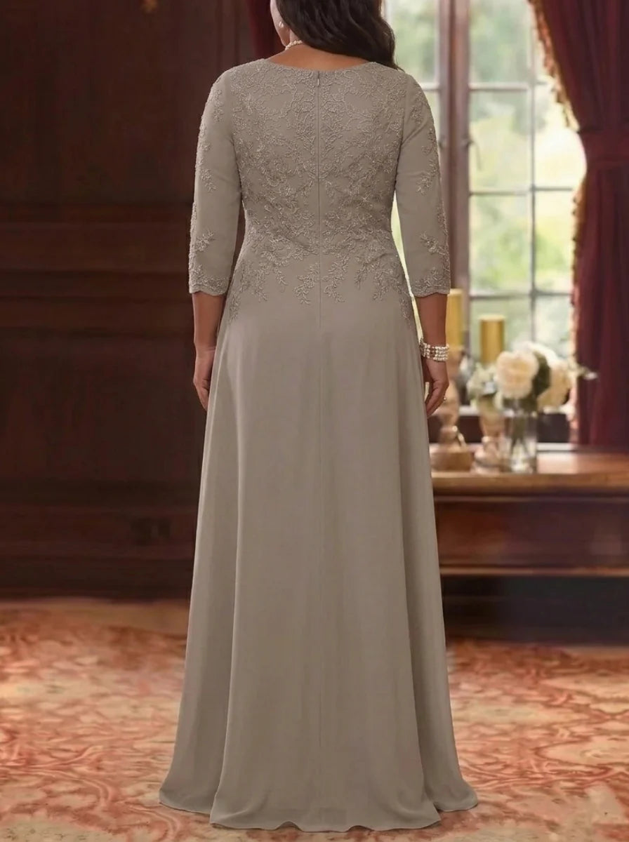 Plus Size Mother of the Bride Dress with Sleeves — The Verity Seraphine | Guest & Gown