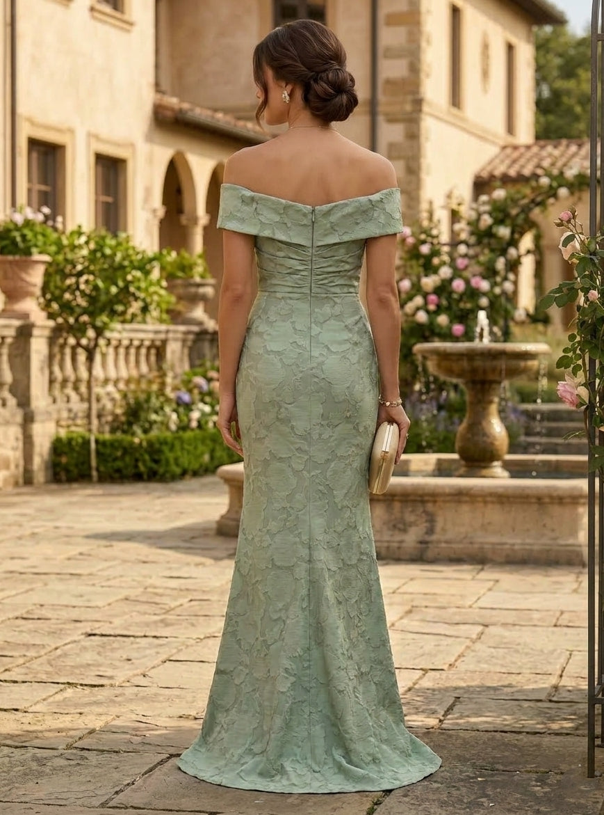 Chiffon Mother of the Bride Dress — The Isla Margaux | Guest & Gown — view 2