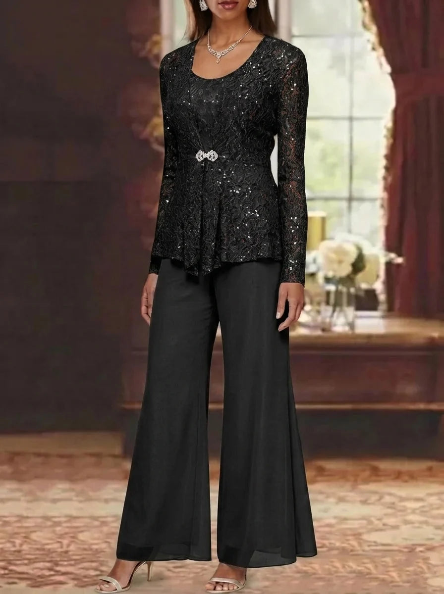 Long Mother of the Bride Dress with Sleeves — The Ula Aurelia | Guest & Gown — view 5