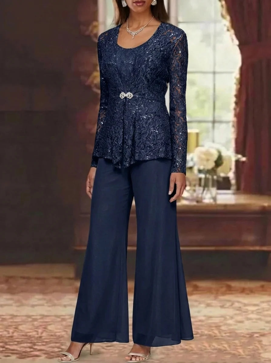 Long Mother of the Bride Dress with Sleeves — The Ula Aurelia | Guest & Gown — view 13