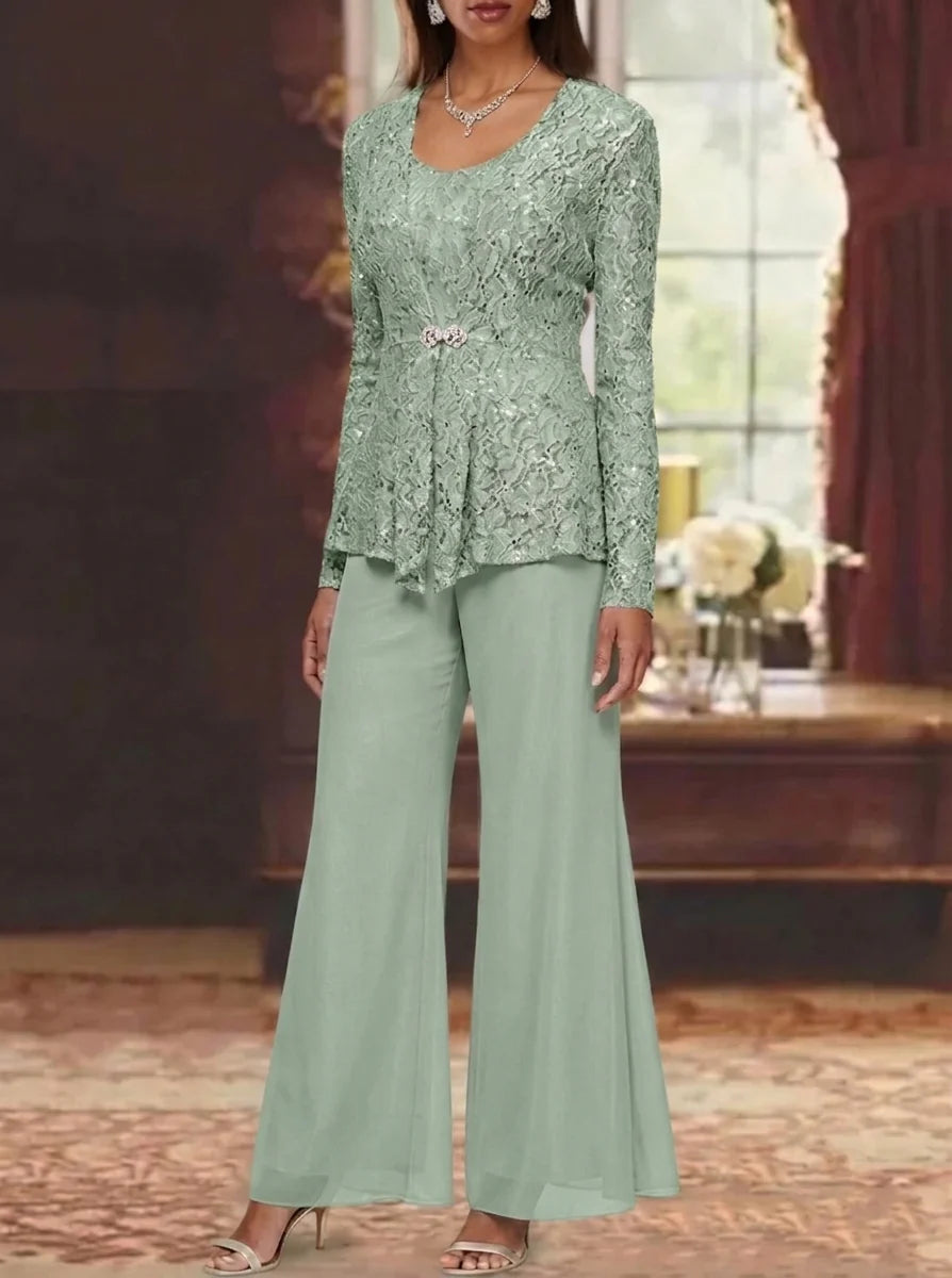 Long Mother of the Bride Dress with Sleeves — The Ula Aurelia | Guest & Gown — view 16