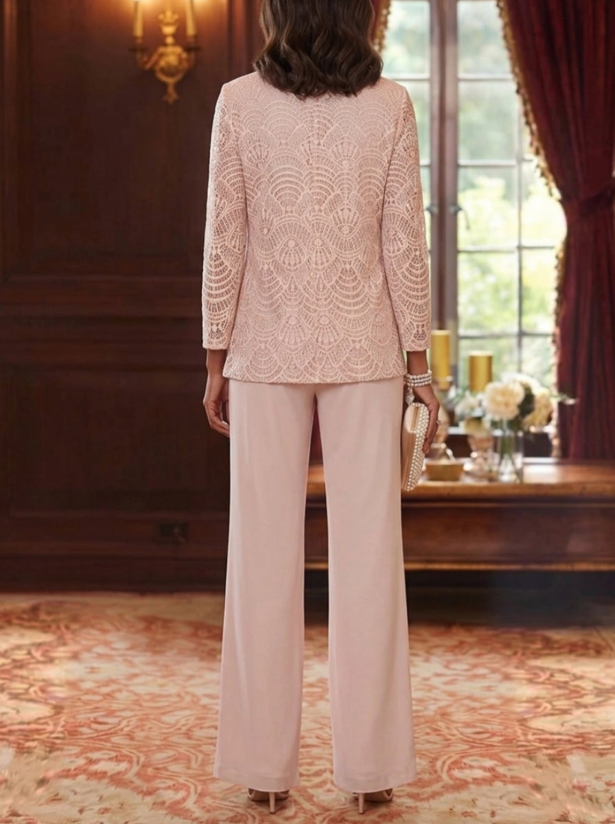 Long Mother of the Bride Dress with Sleeves — The Freya Aurelia | Guest & Gown — view 2