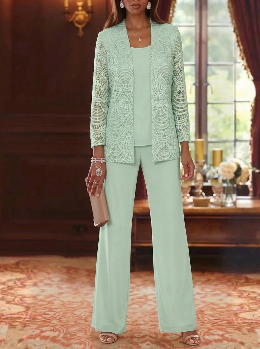 Long Mother of the Bride Dress with Sleeves — The Freya Aurelia | Guest & Gown — view 12